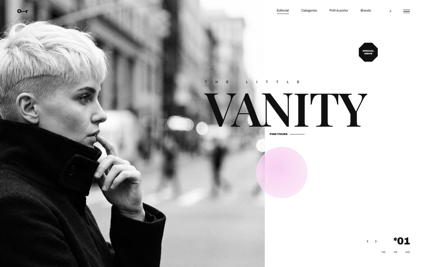 Vanity website
